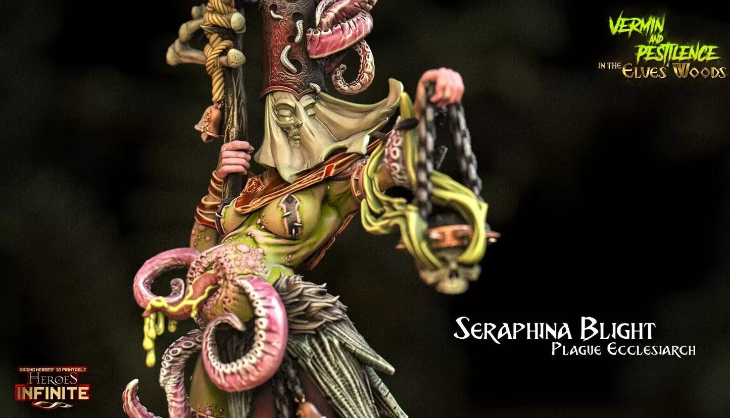 Seraphina Blight, The Plague Ecclesiarch - Vermin and Pestilence | Compatible with Tabletop Wargames