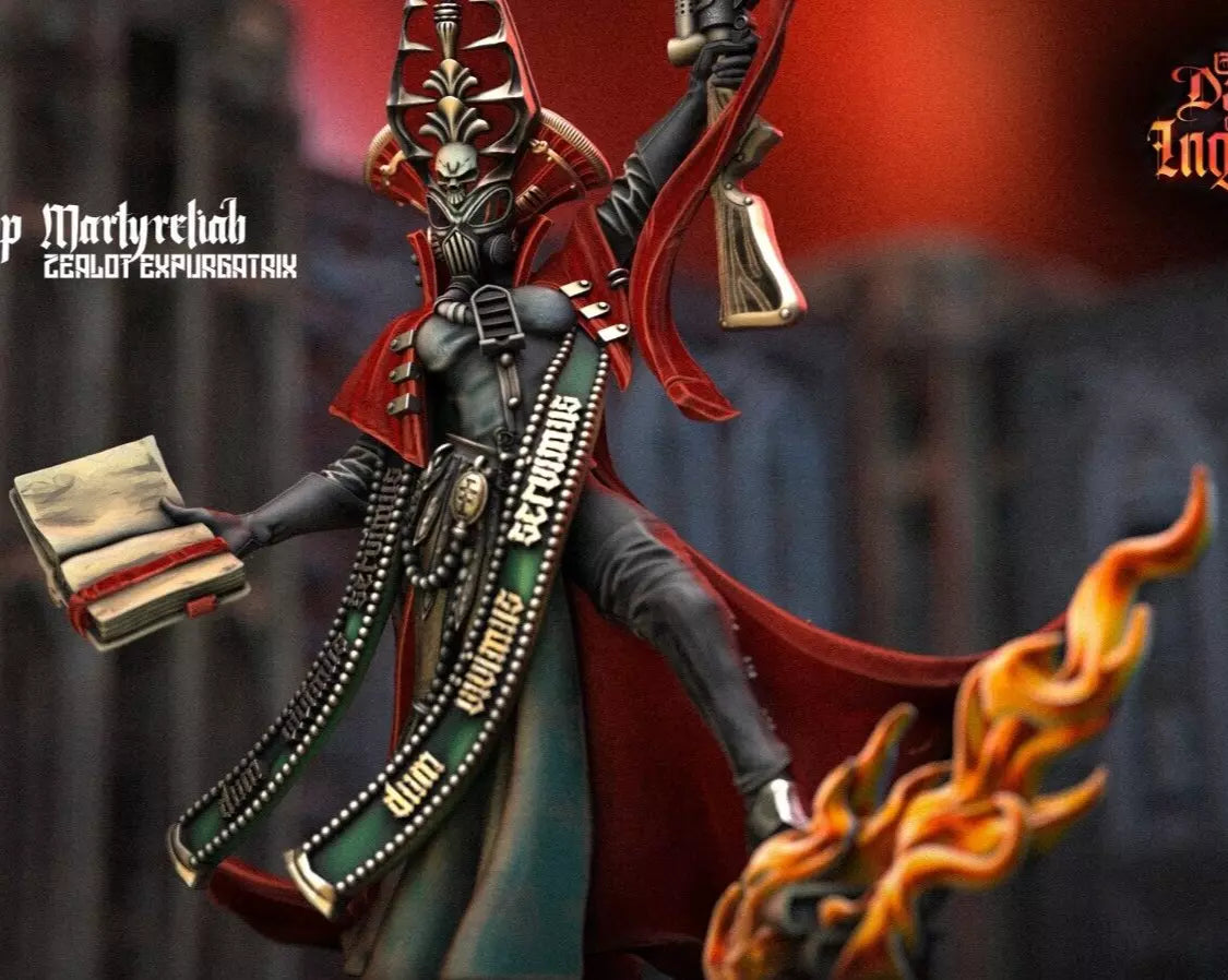 Battle Bishop Martyreliah, Zealot Expurgatrix - Grim Darkness | Compatible with Tabletop Wargames