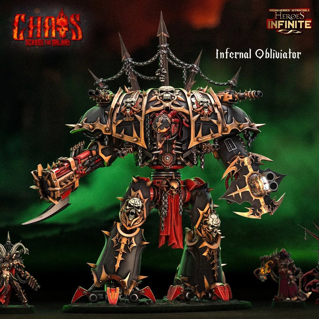 Infernal Obliviator Chaos Knight - Chaos Across the Galaxy | Compatible with Tabletop Wargames