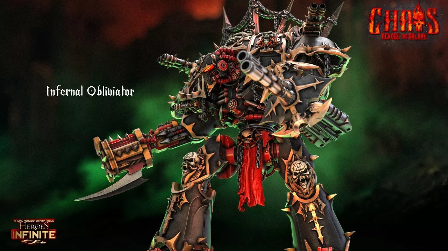 Infernal Obliviator Chaos Knight - Chaos Across the Galaxy | Compatible with Tabletop Wargames