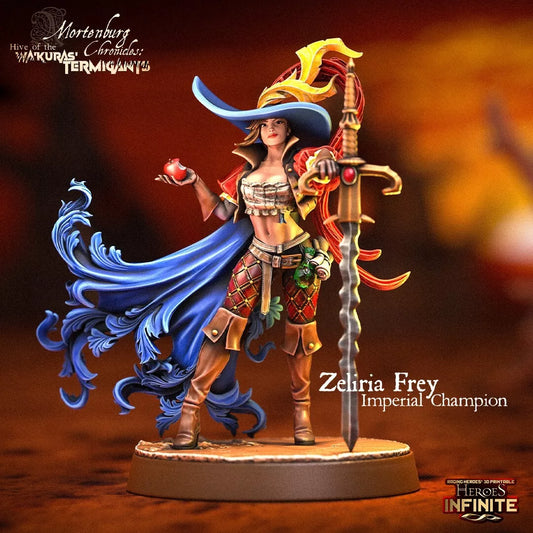 Zeliria Frey, Imperial Champion - Wa'Kura's Termigants | Compatible with Tabletop Wargames