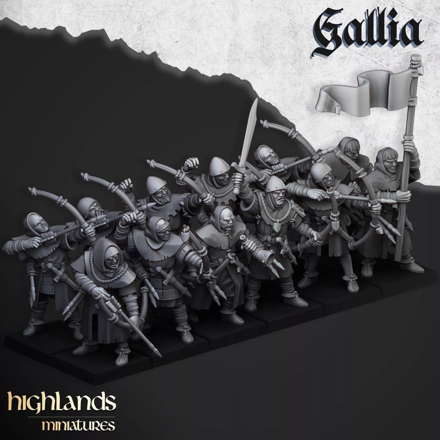 Fantasy Wargaming Gallia Archers | Compatible with OW, WFB, AOF, and More