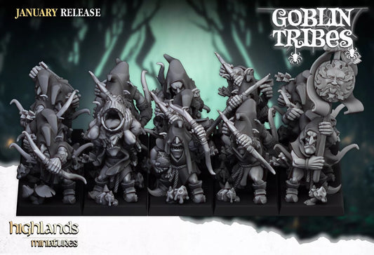 Fantasy Wargaming Swamp Goblins w/Bows | Compatible with OW, WFB, AOF, and More