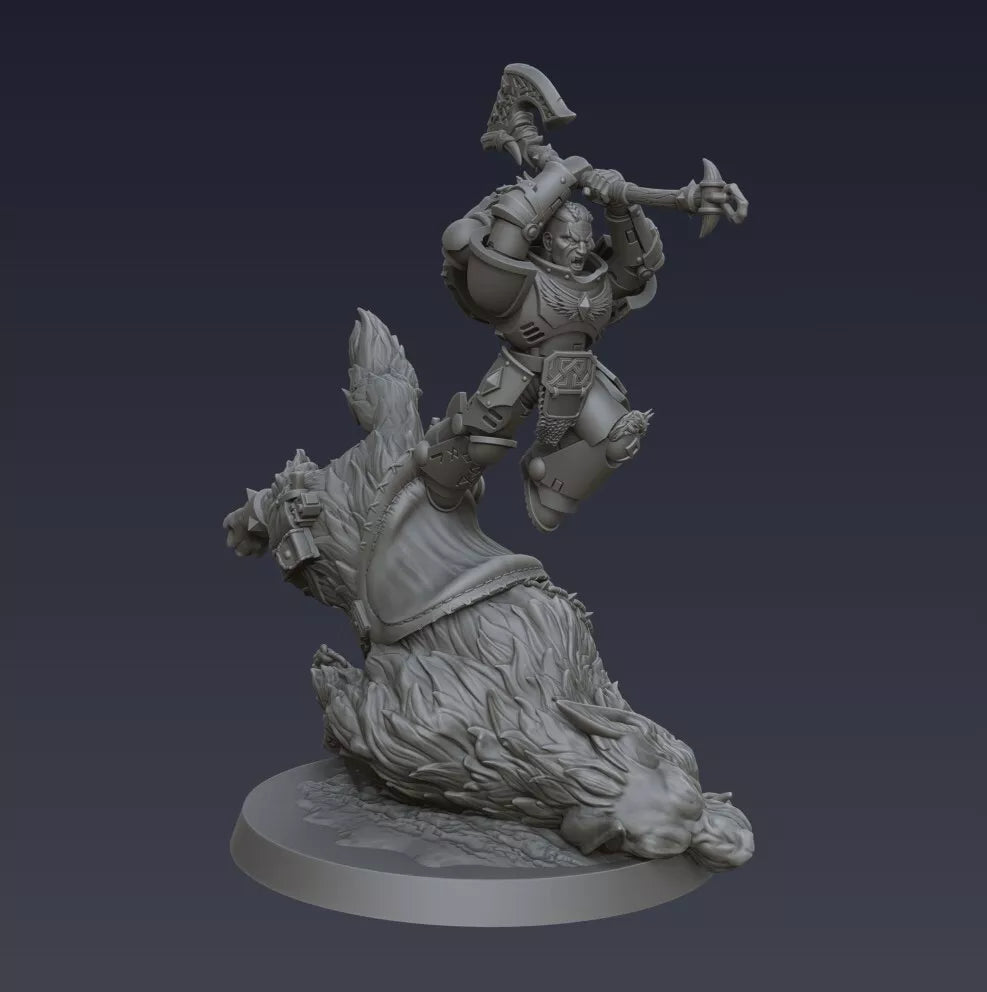 Space Vikings - Stormwolf Rider Berserker | For Tabletop Wargaming