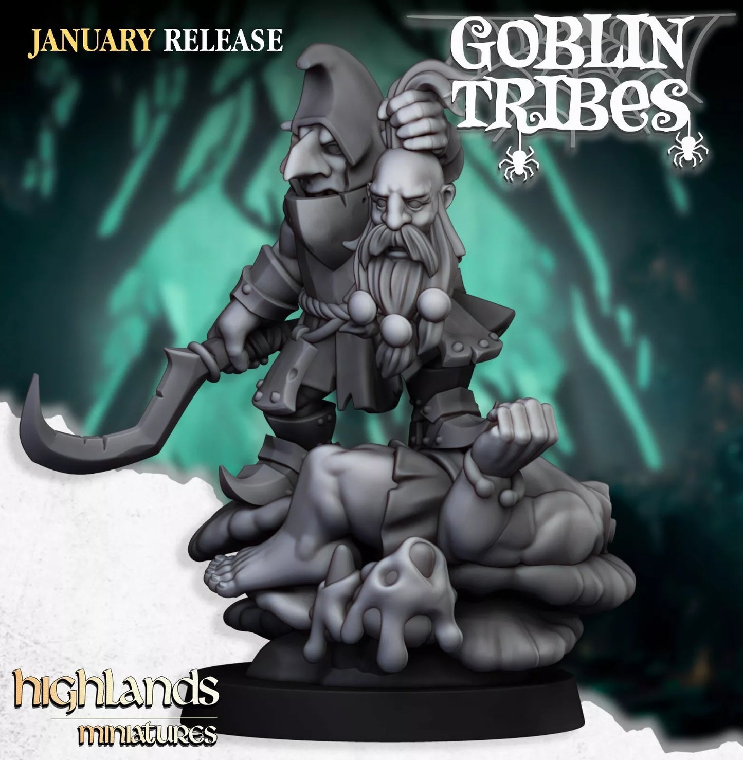 Fantasy Wargaming Swamp Goblins Boss | Compatible with OW, WFB, AOF, and More