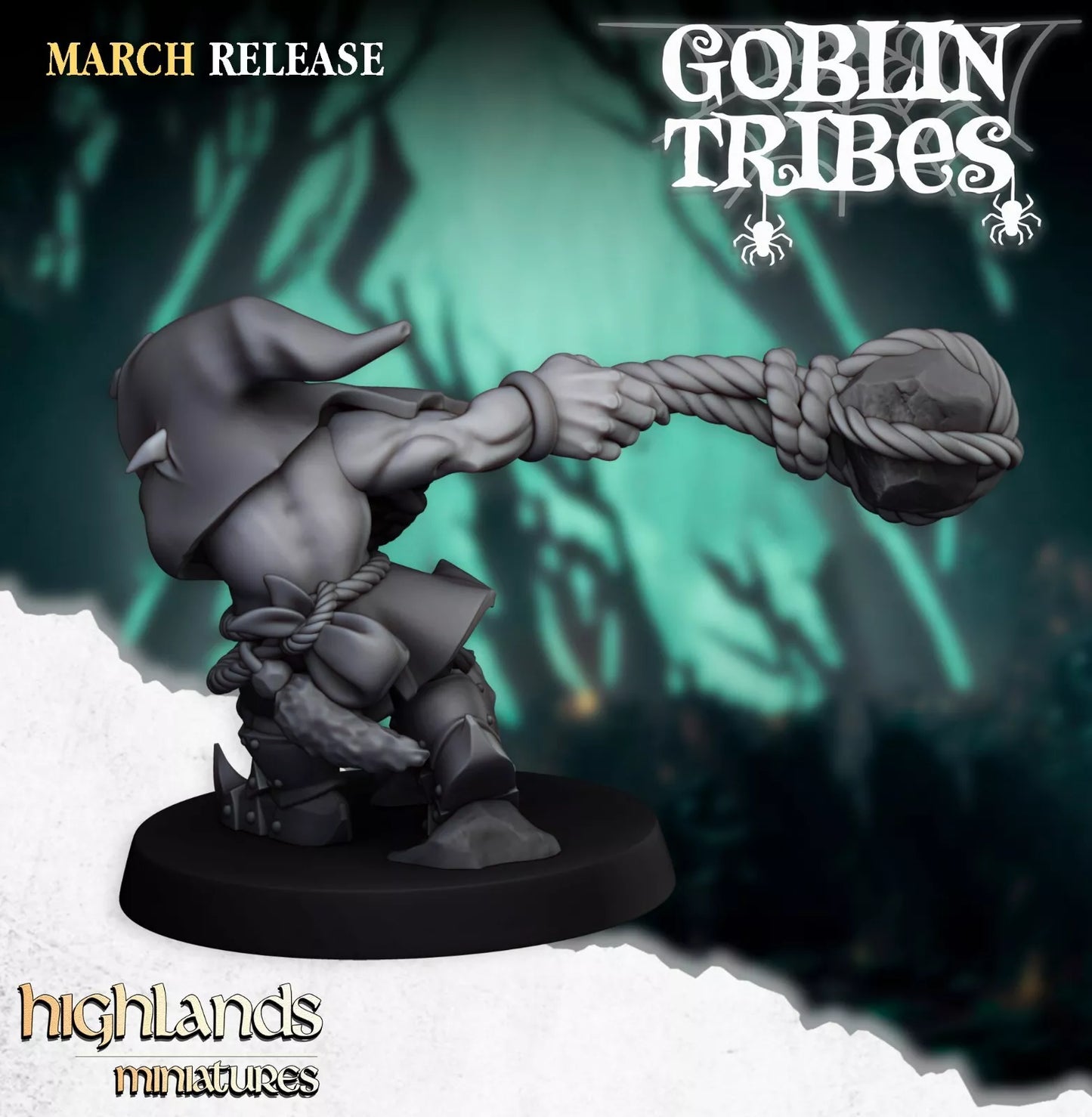 Fantasy Wargaming Swamp Goblins Stonethrowers | Compatible with OW, WFB, AOF, and More