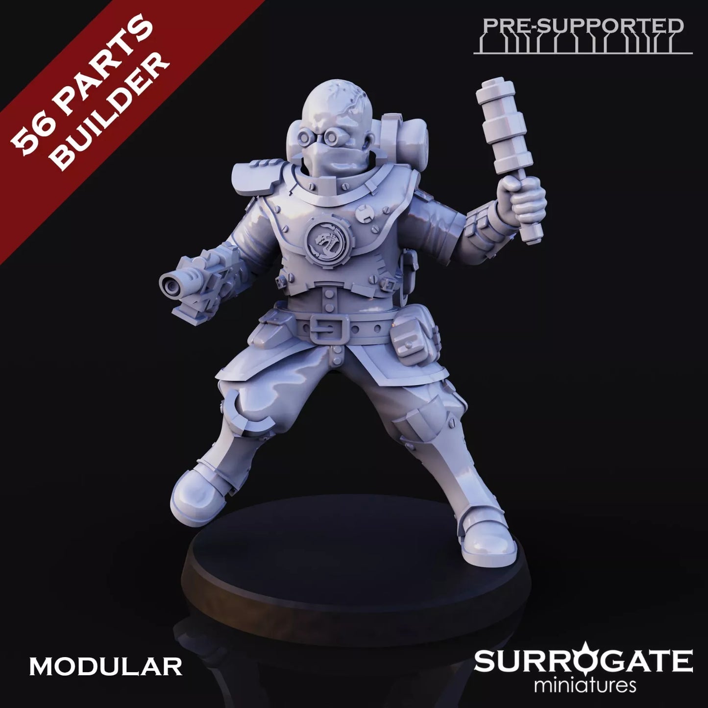 Biohackers Bio Fodder, Surrogate Miniatures | 5 Man Squad