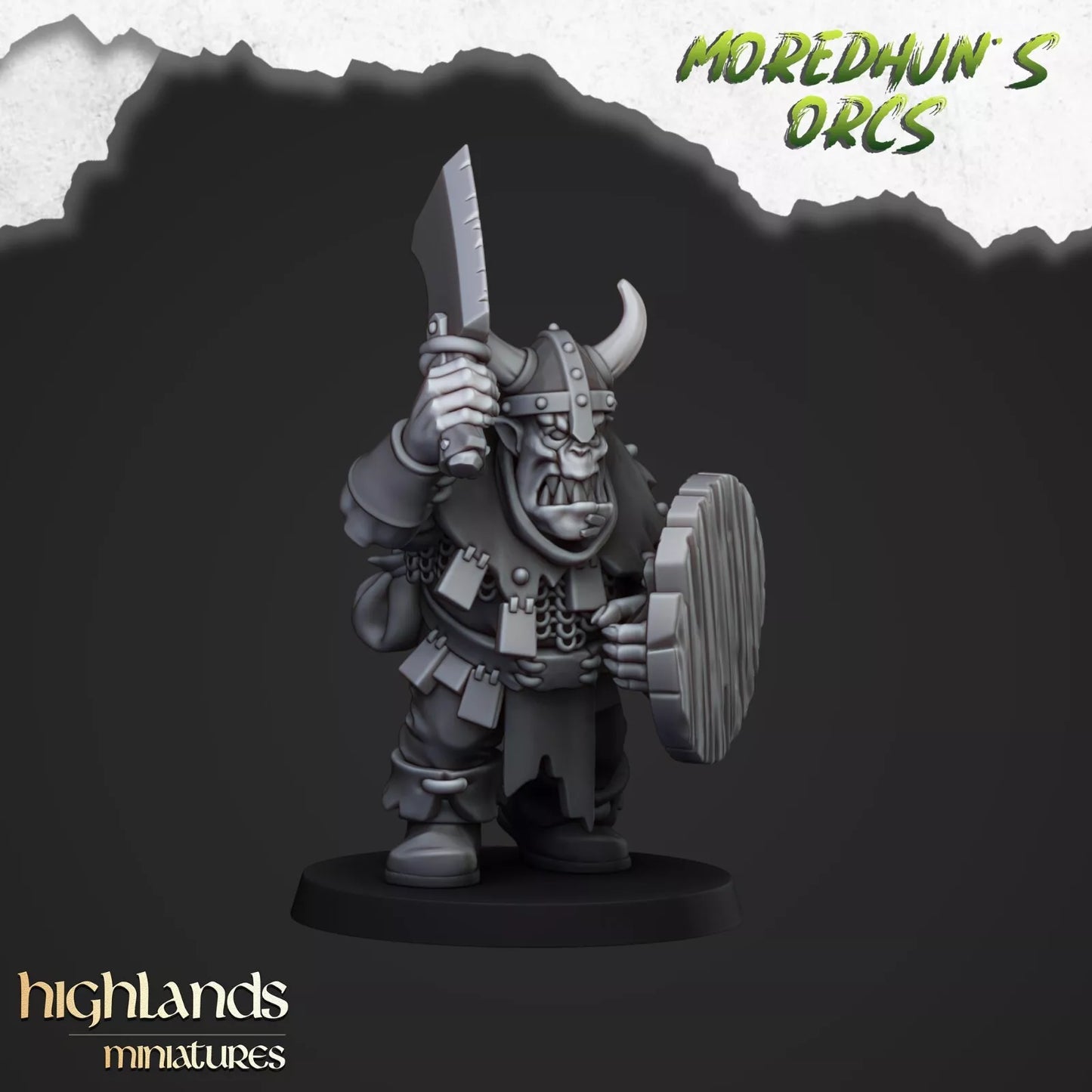 Fantasy Wargaming Armored Orcs | Compatible with OW, WFB, AOF, and More