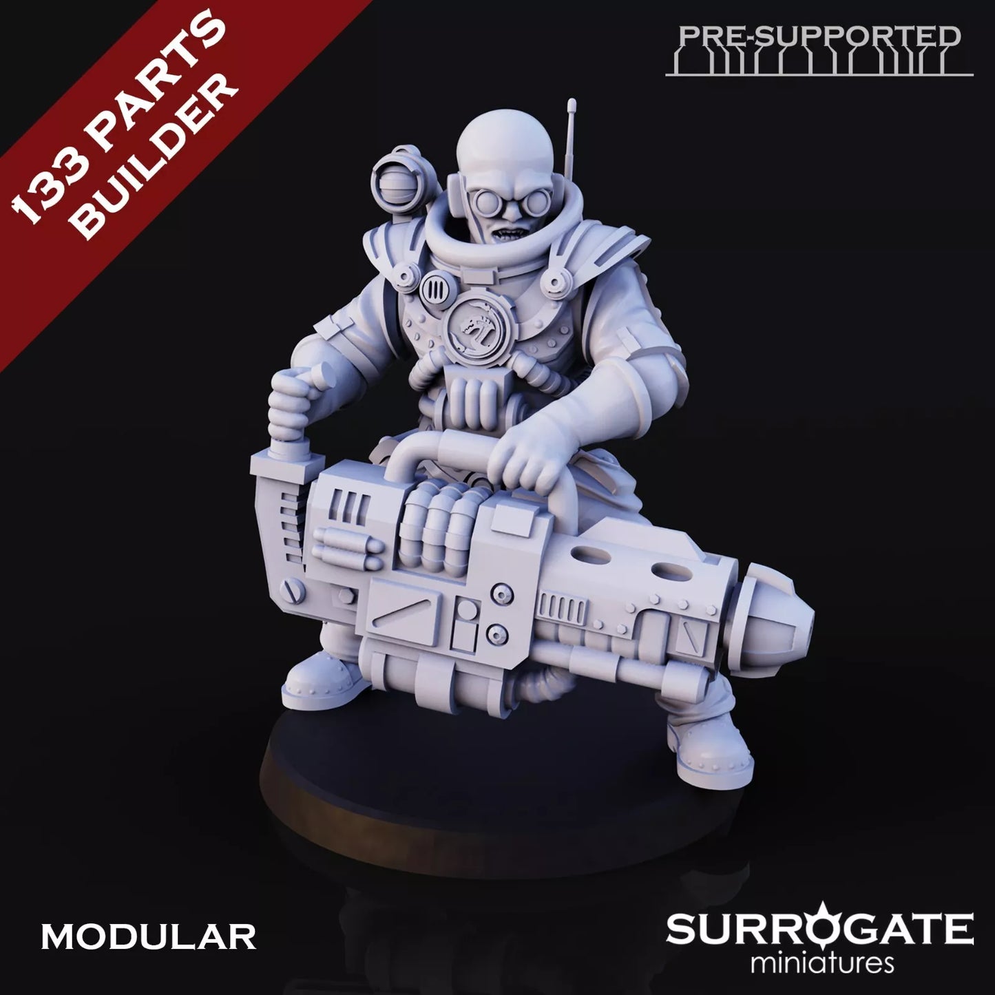 Biohackers Bio-Disciples, Surrogate Miniatures | 5 Man Squad