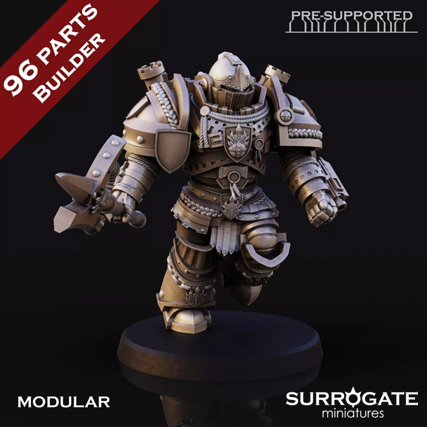 Silver Paladins Assault Squad, Surrogate Miniatures | 5 Man Unit