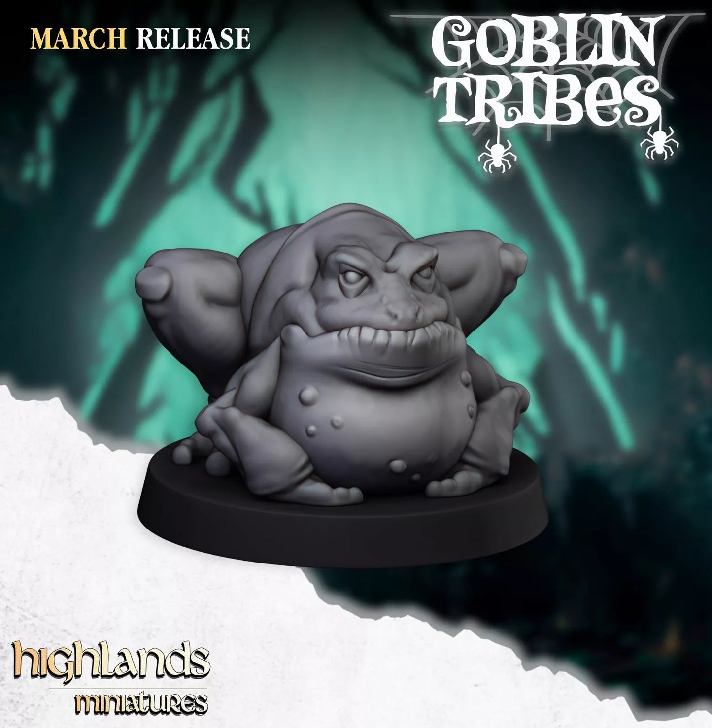 Fantasy Wargaming Swamp Goblins Herd | Compatible with OW, WFB, AOF, and More