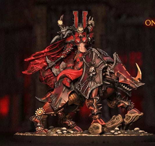 Kyrasha Warlord Riding Blazesoul Bronzebeast - Chaos Warlord