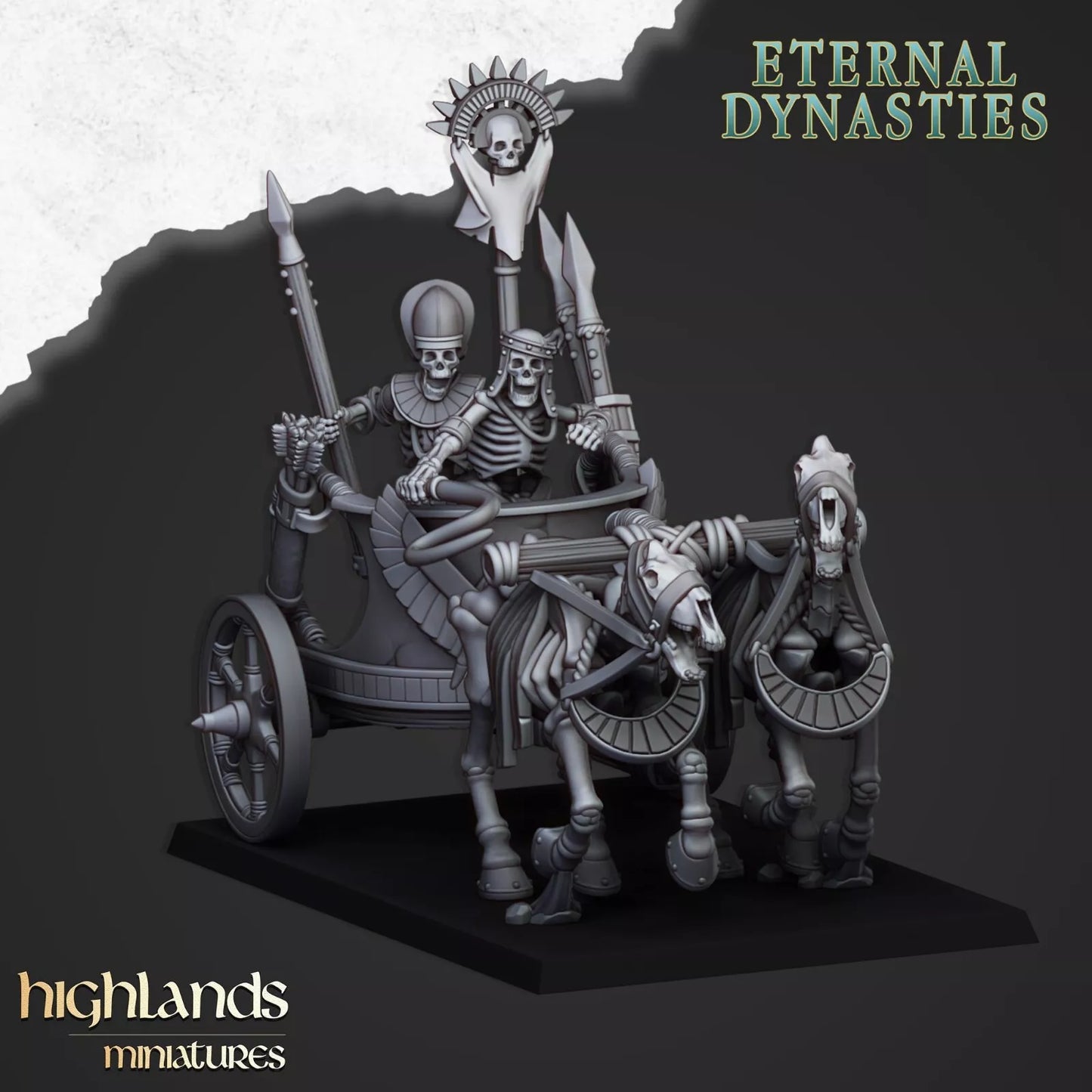 Ancient Skeletal Chariots | Compatible with OW, WFB, AOF, and More