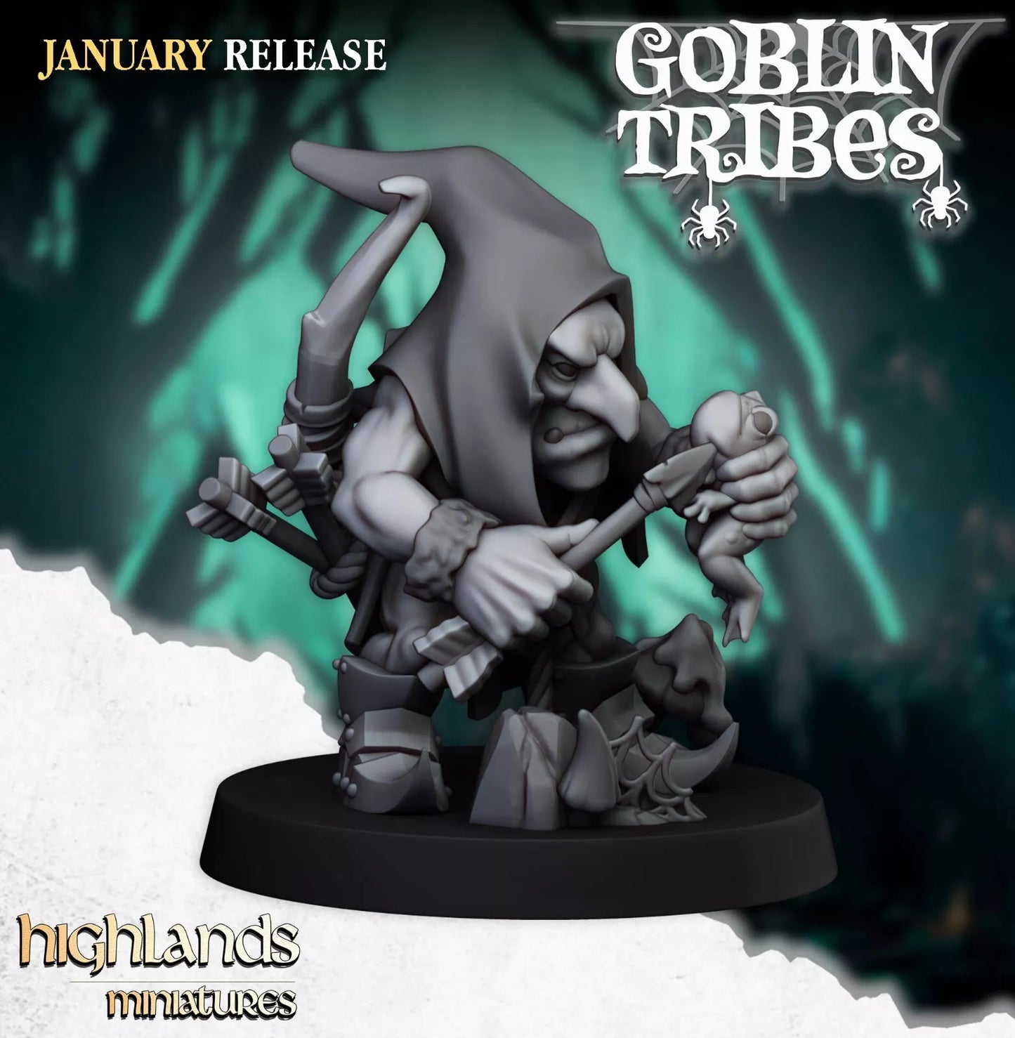 Fantasy Wargaming Swamp Goblins w/Bows | Compatible with OW, WFB, AOF, and More