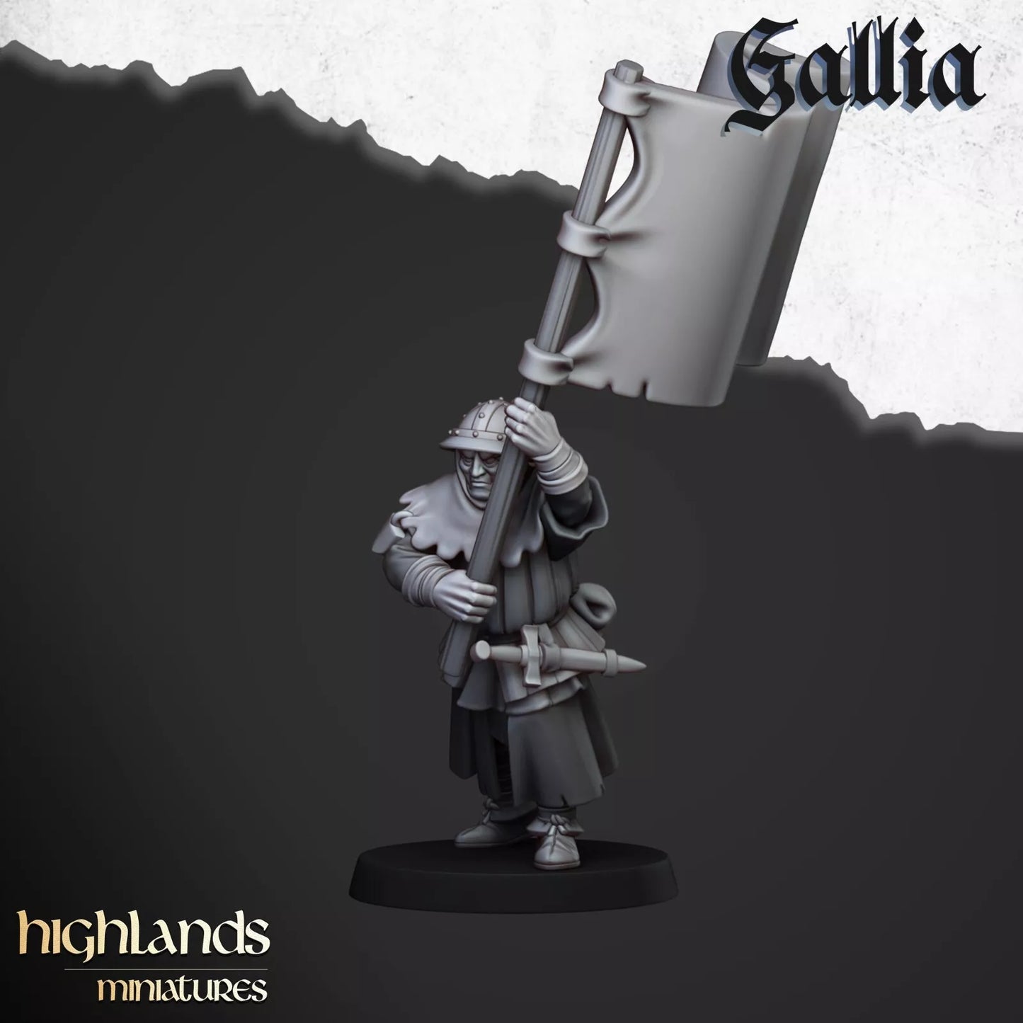 Gallia Men at Arms - Highlands Miniatures | Compatible with OW, WFB, AOF, and More