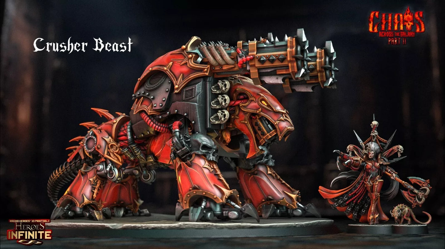 Crusher Beast - Chaos Across the Galaxy | Compatible with Tabletop Wargames