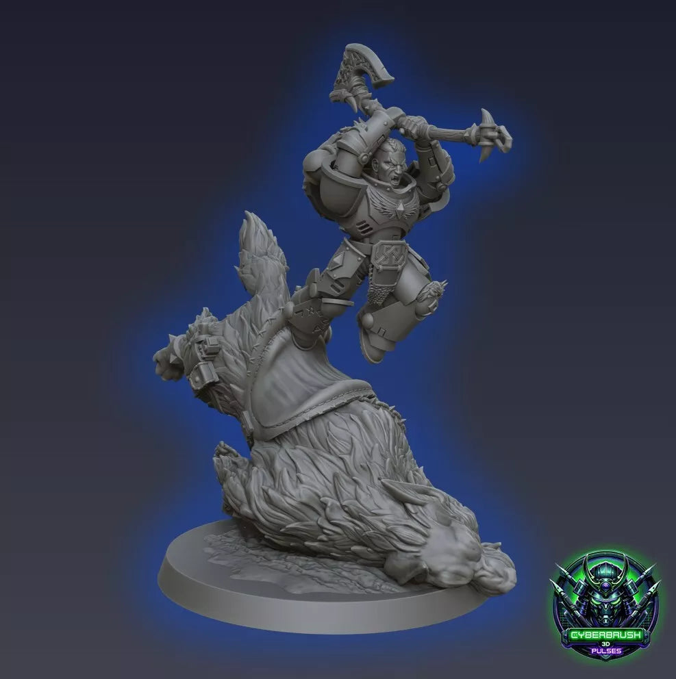 Space Vikings - Stormwolf Rider Berserker | For Tabletop Wargaming