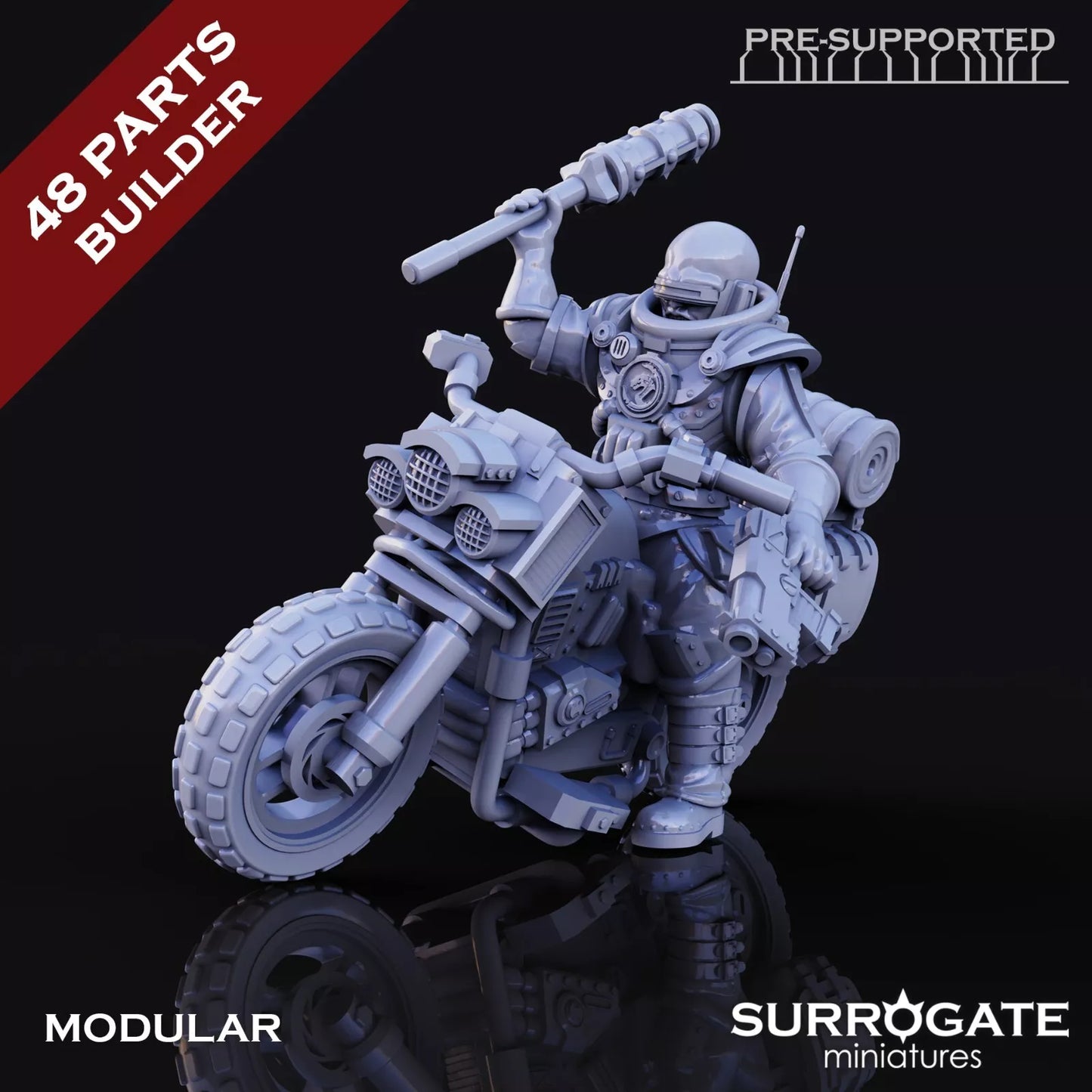 Biohackers Bio-Riders, Surrogate Miniatures | 3 Man Squad