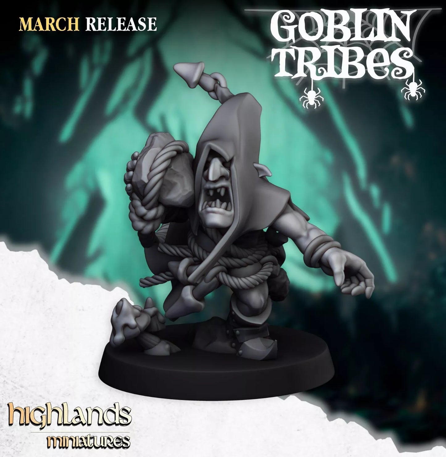 Fantasy Wargaming Swamp Goblins Stonethrowers | Compatible with OW, WFB, AOF, and More