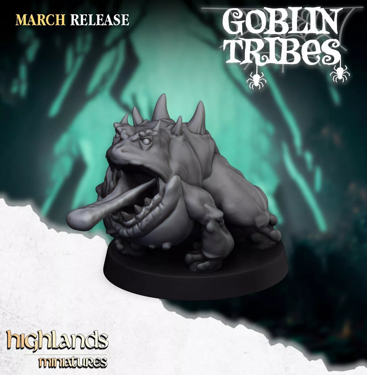 Fantasy Wargaming Swamp Goblins Herd | Compatible with OW, WFB, AOF, and More