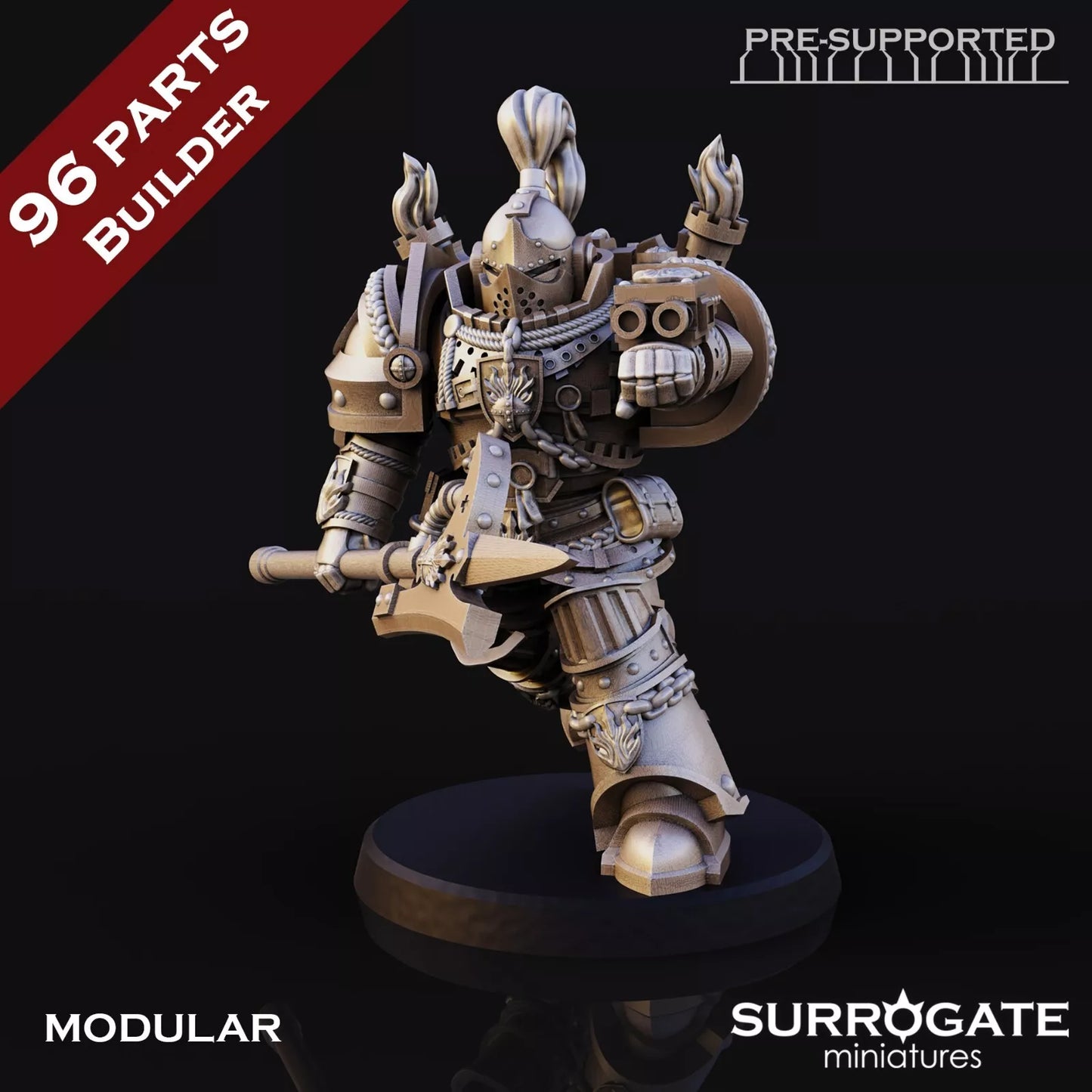 Silver Paladins Assault Squad, Surrogate Miniatures | 5 Man Unit