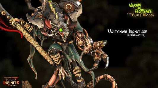 Voltgnaw Ironclaw, Technomaster - Vermin and Pestilence | Compatible with Tabletop Wargames