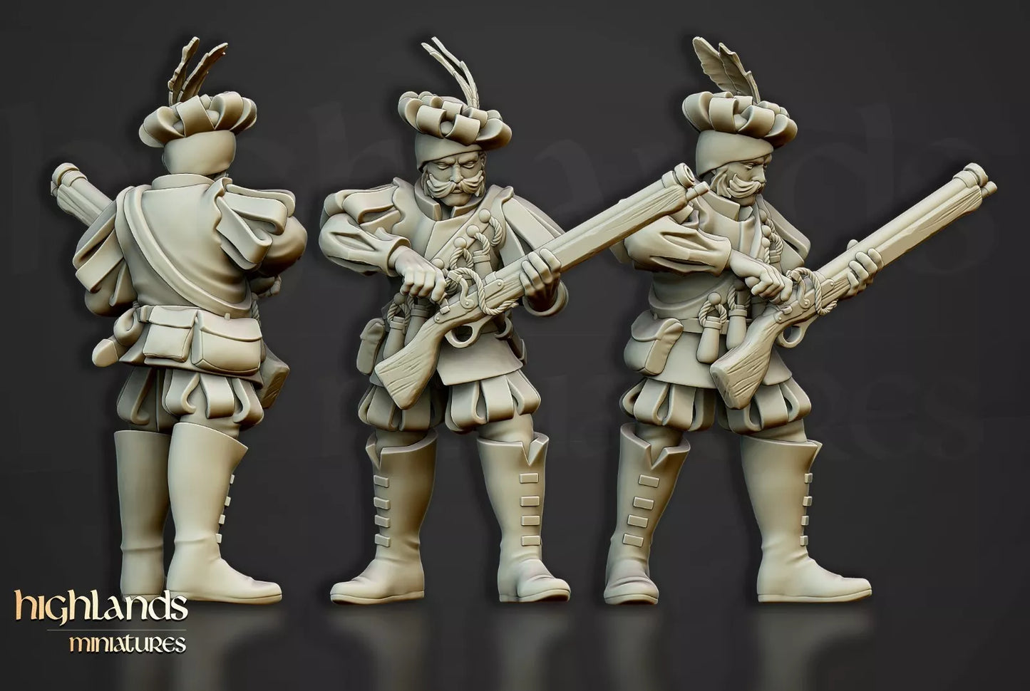 Sunland Imperial Arquebusiers Unit | Compatible with OW, WFB, AOF, and More