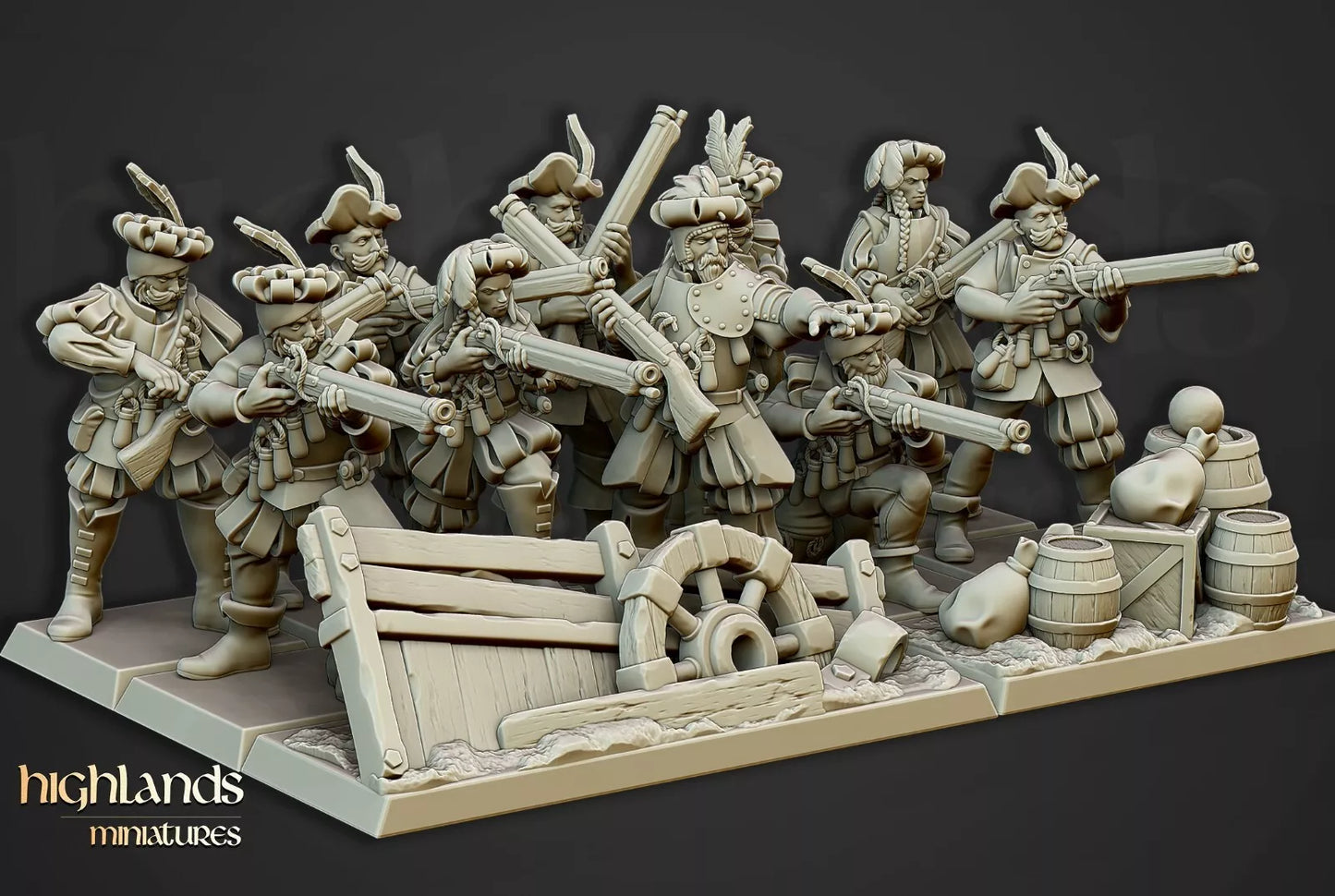 Sunland Imperial Arquebusiers Unit | Compatible with OW, WFB, AOF, and More