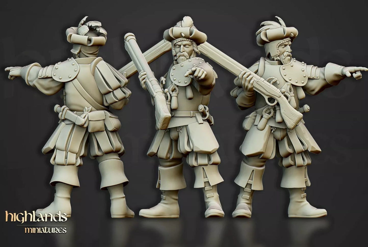 Sunland Imperial Arquebusiers Unit | Compatible with OW, WFB, AOF, and More