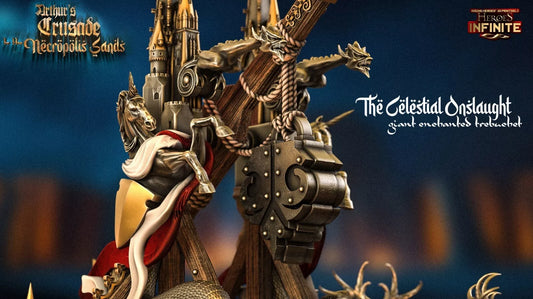 The Celestial Onslaught, Giant Enchanted Trebuchet - Necropolis Sands | Compatible with Tabletop Wargames