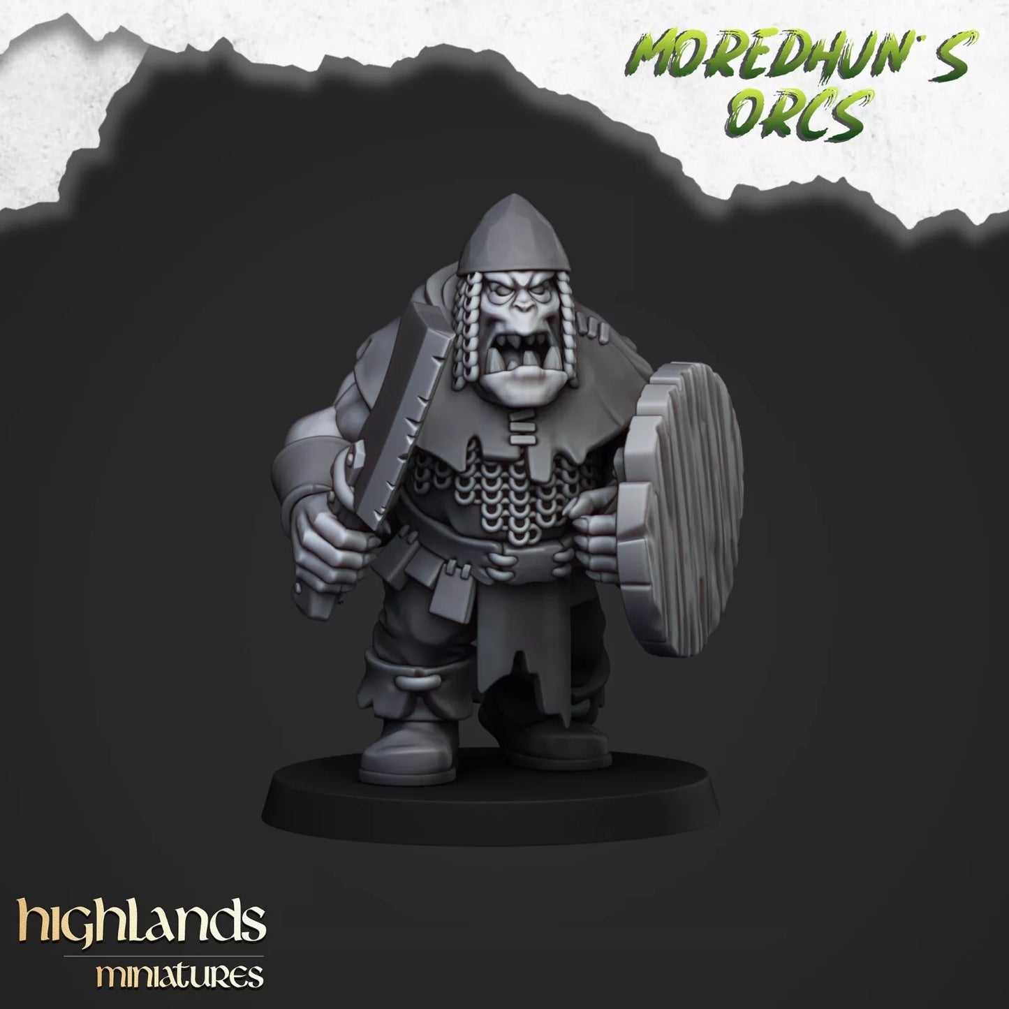 Fantasy Wargaming Armored Orcs | Compatible with OW, WFB, AOF, and More