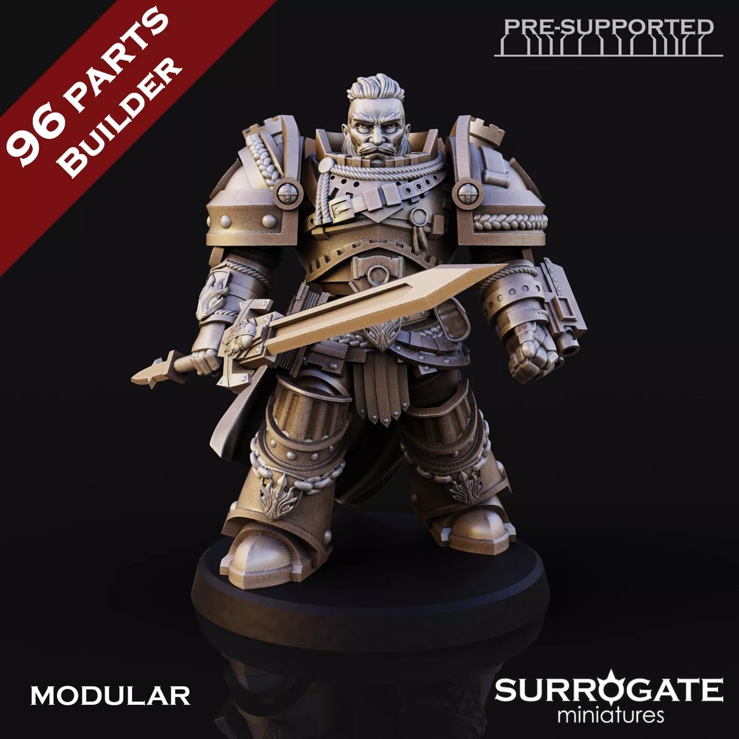 Silver Paladins Assault Squad, Surrogate Miniatures | 5 Man Unit