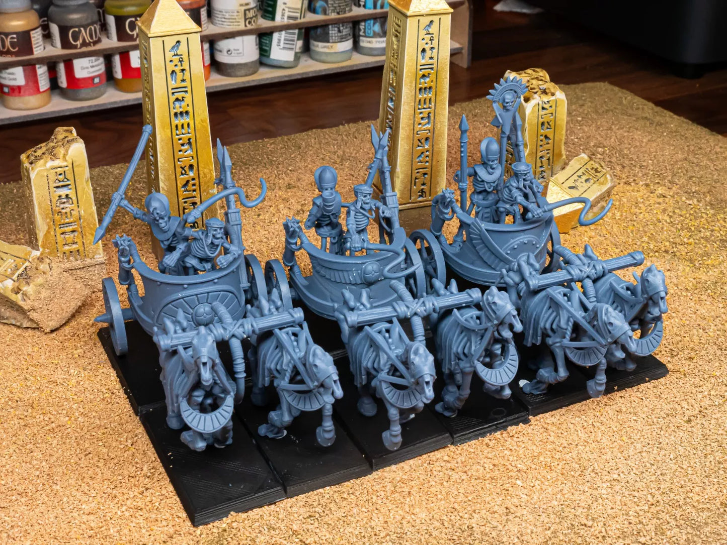 Ancient Skeletal Chariots | Compatible with OW, WFB, AOF, and More