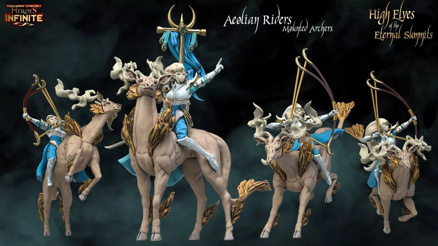 Aeolian Riders, Mounted Archers of the Eternal Summits - Eternal Summits | Compatible with Tabletop Wargames