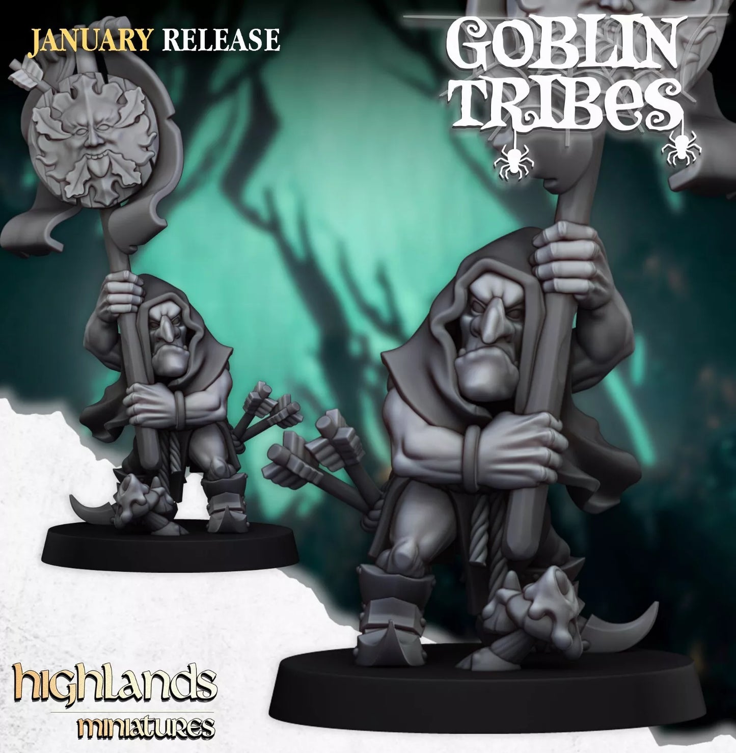 Fantasy Wargaming Swamp Goblins w/Bows | Compatible with OW, WFB, AOF, and More