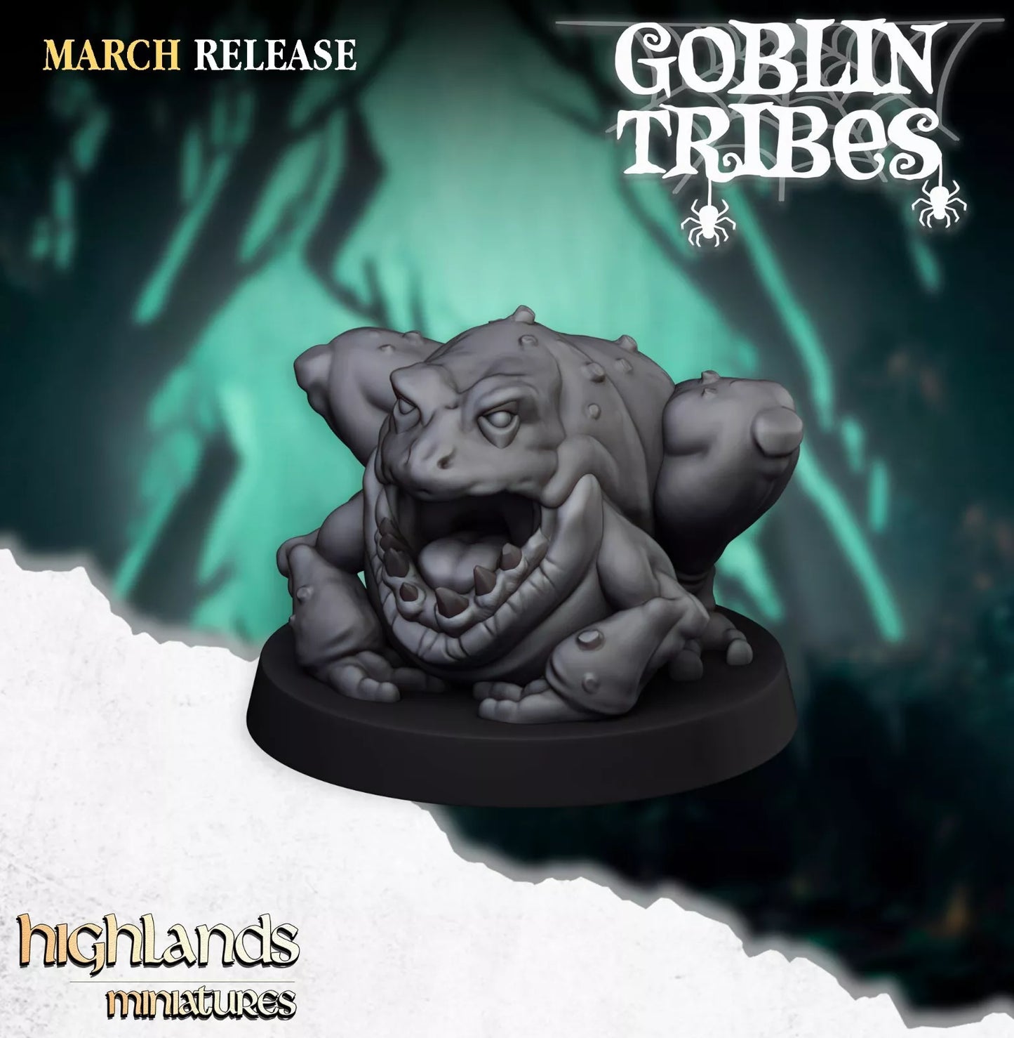 Fantasy Wargaming Swamp Goblins Herd | Compatible with OW, WFB, AOF, and More