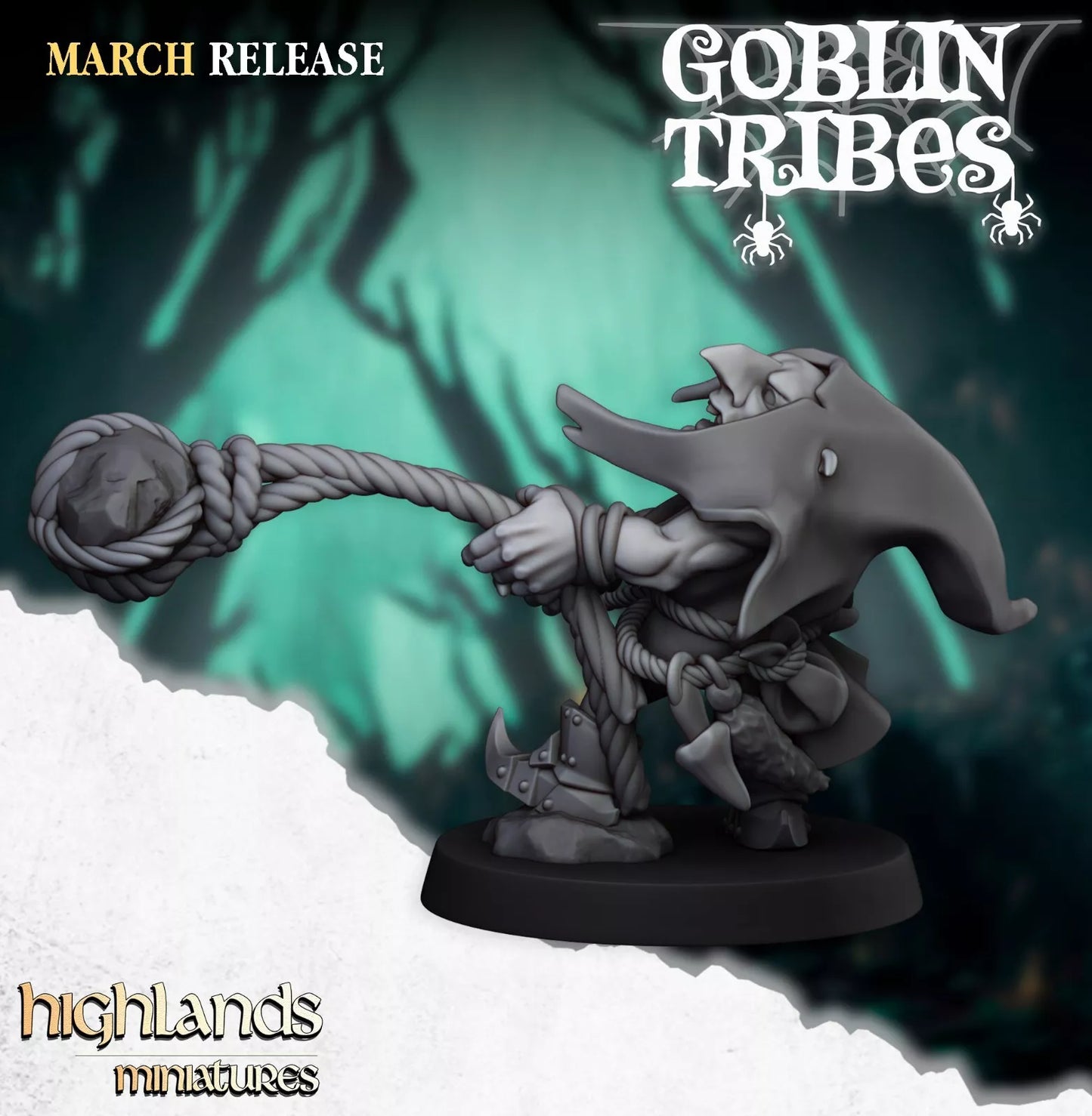 Fantasy Wargaming Swamp Goblins Stonethrowers | Compatible with OW, WFB, AOF, and More