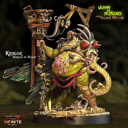 Krugor, Herald of Blight - Vermin and Pestilence | Compatible with Tabletop Wargames