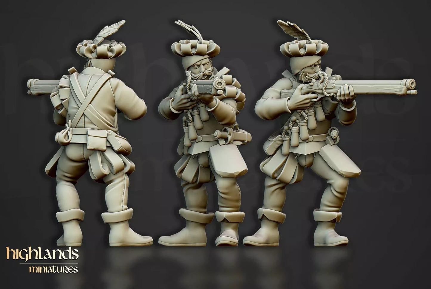 Sunland Imperial Arquebusiers Unit | Compatible with OW, WFB, AOF, and More