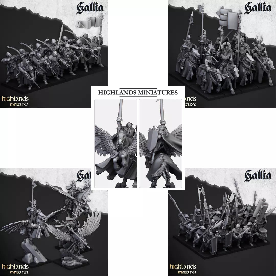 Gallia The Medieval Kingdom - Highlands Miniatures | Compatible with OW, WFB, AOF, and More