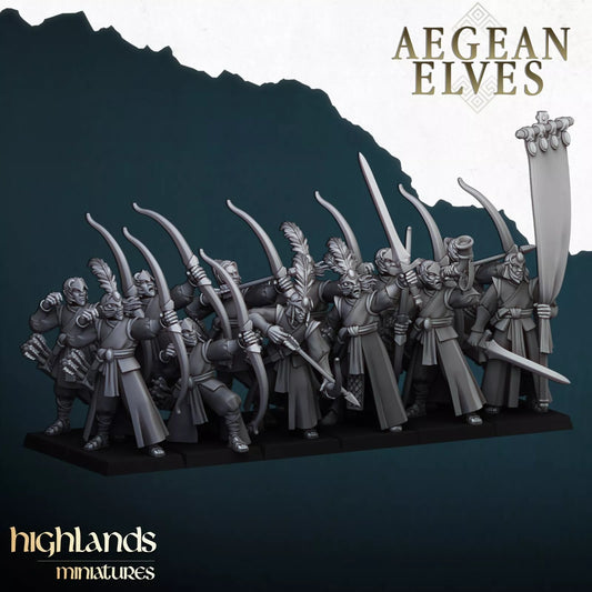 High Elf Archers | Compatible with OW, WFB, AOF, and More