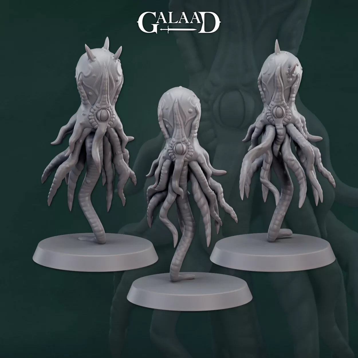 Mindflayer Set: 3D Resin Printed Fantasy Tabletop Miniatures