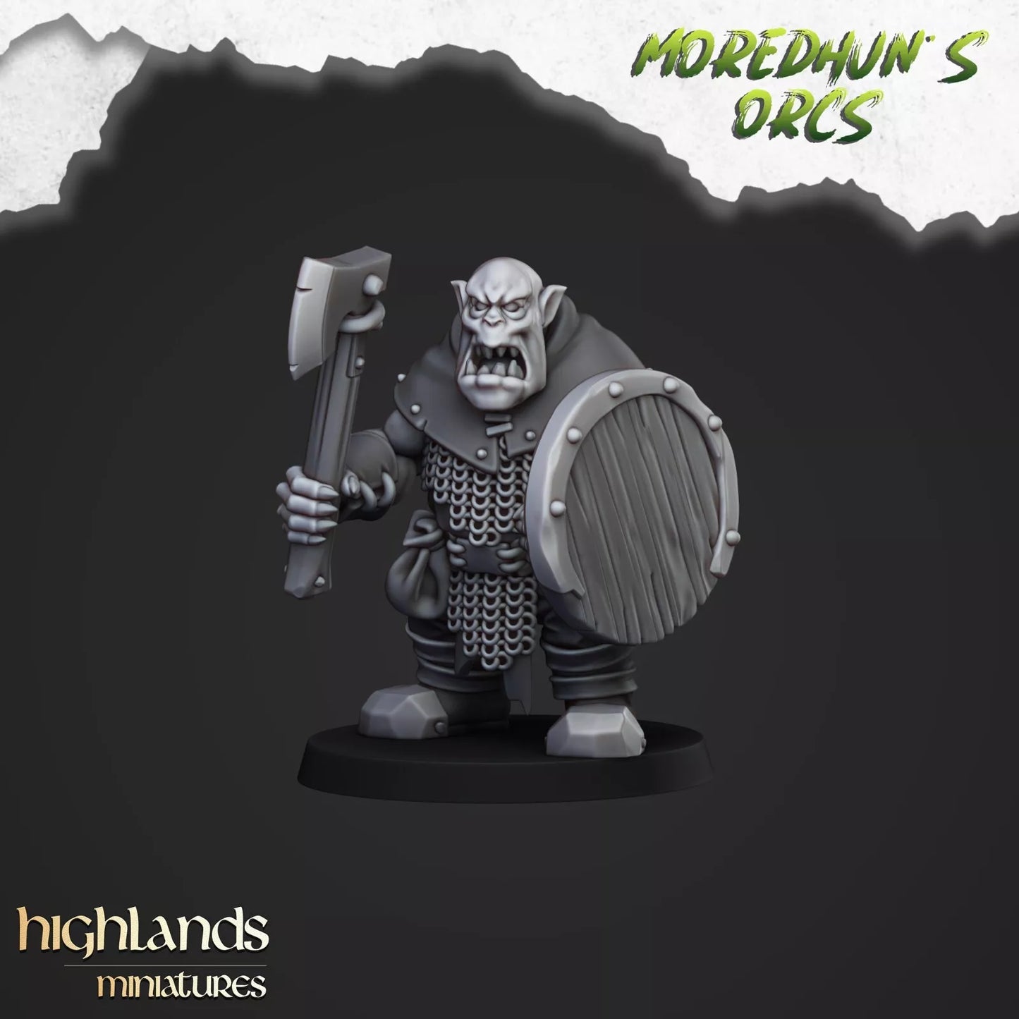 Fantasy Wargaming Armored Orcs | Compatible with OW, WFB, AOF, and More