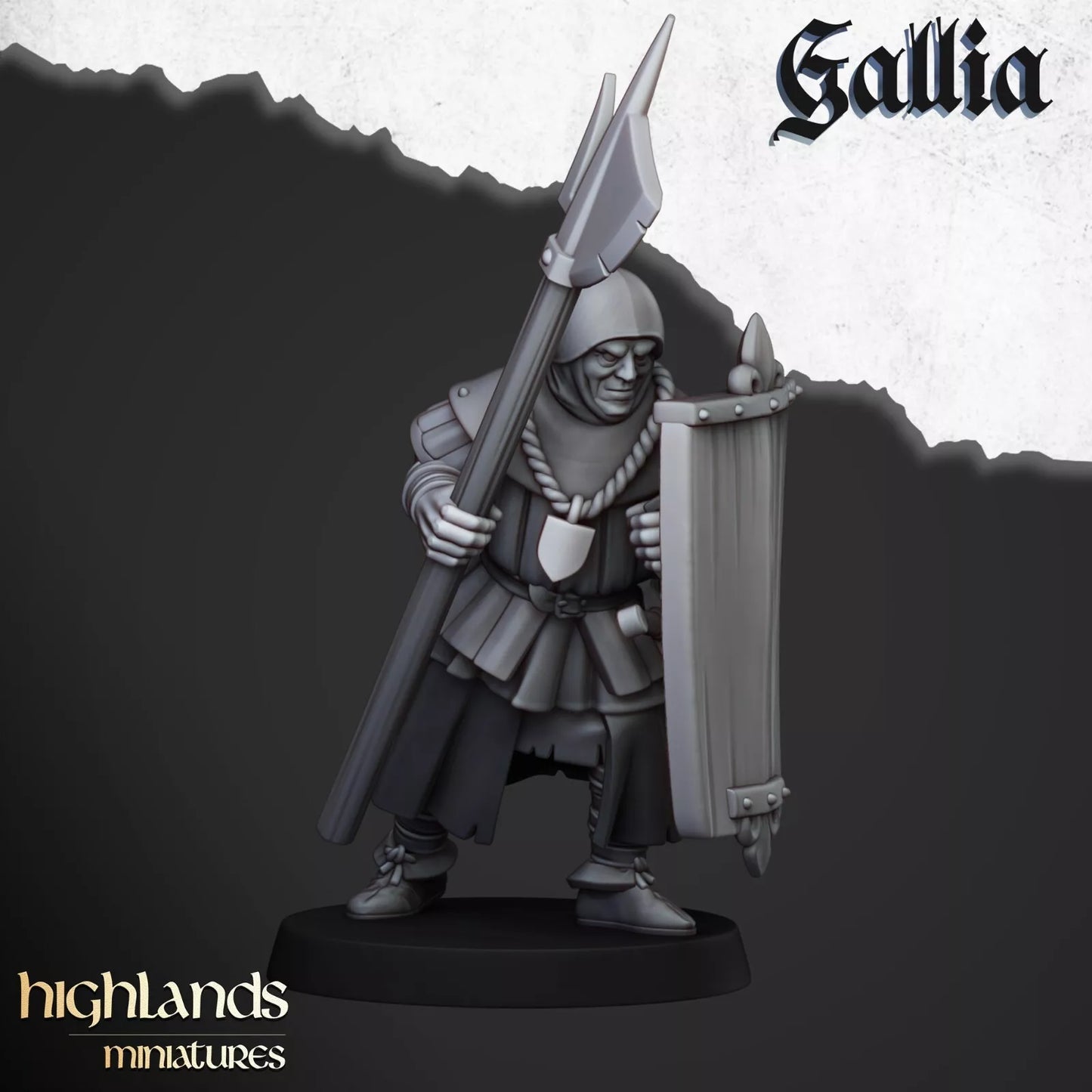 Gallia Men at Arms - Highlands Miniatures | Compatible with OW, WFB, AOF, and More