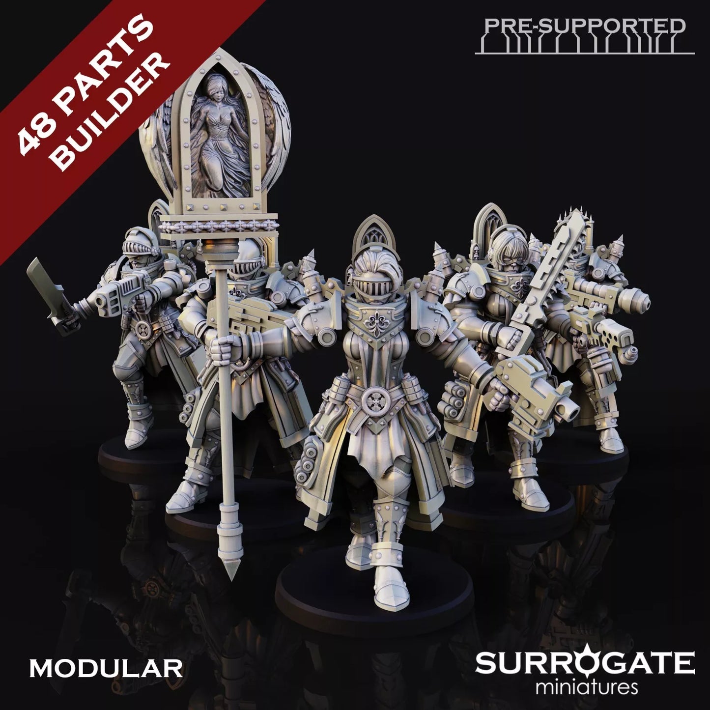 Daughters of Dawn Daughters Squad, Surrogate Miniatures | 5 Woman Unit