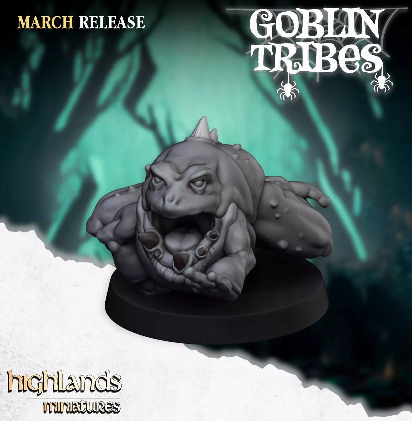 Fantasy Wargaming Swamp Goblins Herd | Compatible with OW, WFB, AOF, and More