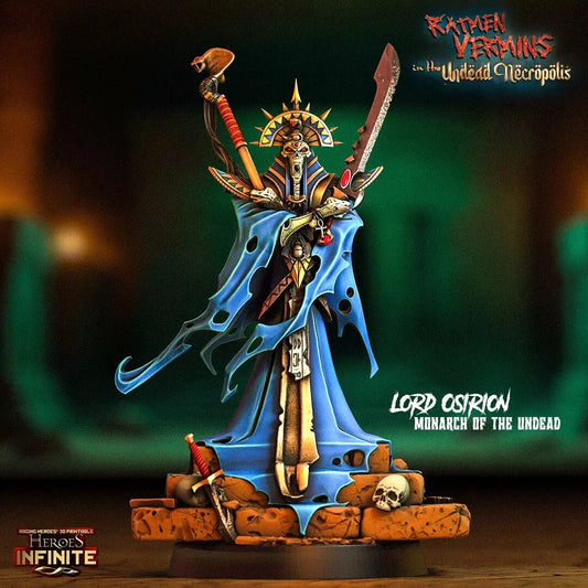 Lord Osirion Monarch of the Undead | Compatible with Tabletop Fantasy Wargames