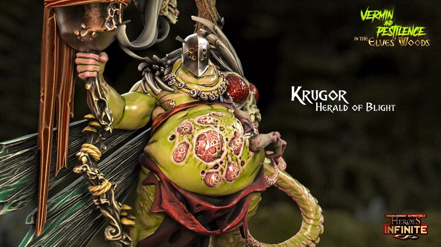 Krugor, Herald of Blight - Vermin and Pestilence | Compatible with Tabletop Wargames