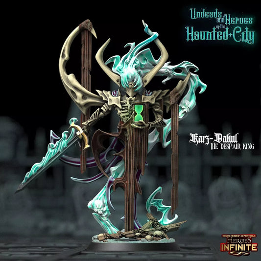 Karz Dahul, the Despair King of The Haunted City | Compatible with Tabletop Wargames