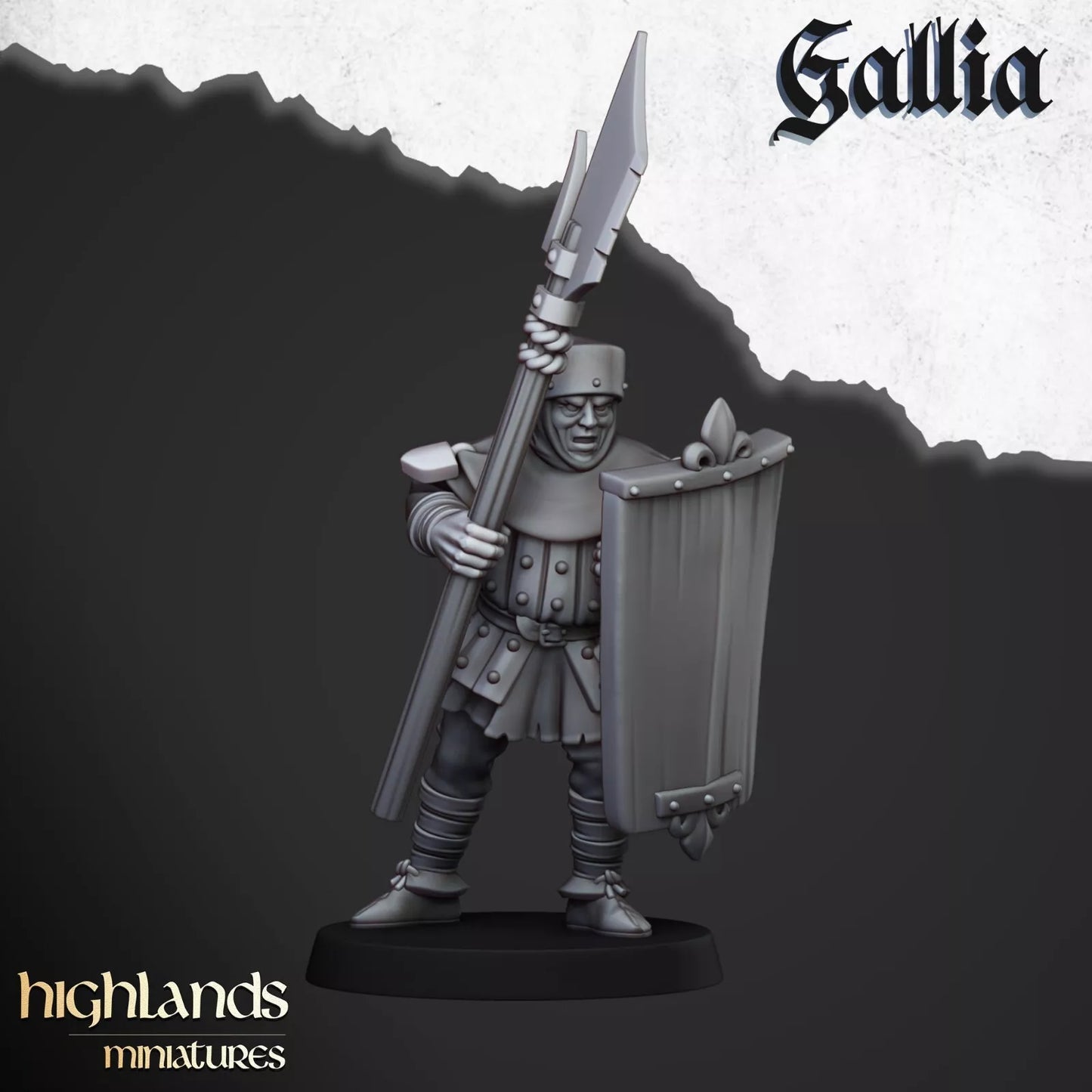 Gallia Men at Arms - Highlands Miniatures | Compatible with OW, WFB, AOF, and More